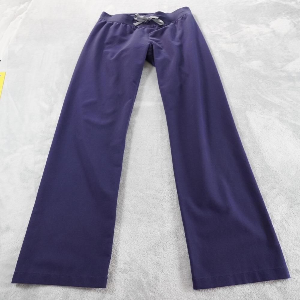 FIGS Pants Womens S Blue Technical Collection Scrub Flare Leg Drawstring T21003 - Picture 6 of 11